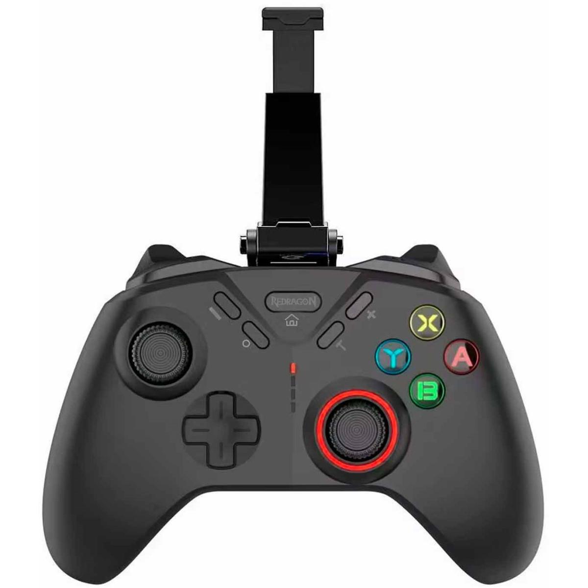 Redragon FORGE G711 Bluetooth, 2.4GHz Wireless, USB-C Game Controller Rechargable Up to 8 hours For PCs, N-Switch, PS3/PS4, iOS, Android - Black Redragon FORGE G711 Bluetooth, 2.4GHz Wireless, USB-C Game Controller Rechargable Up to 8 hours For PCs, N-Switch, PS3/PS4, iOS, Android - Black
