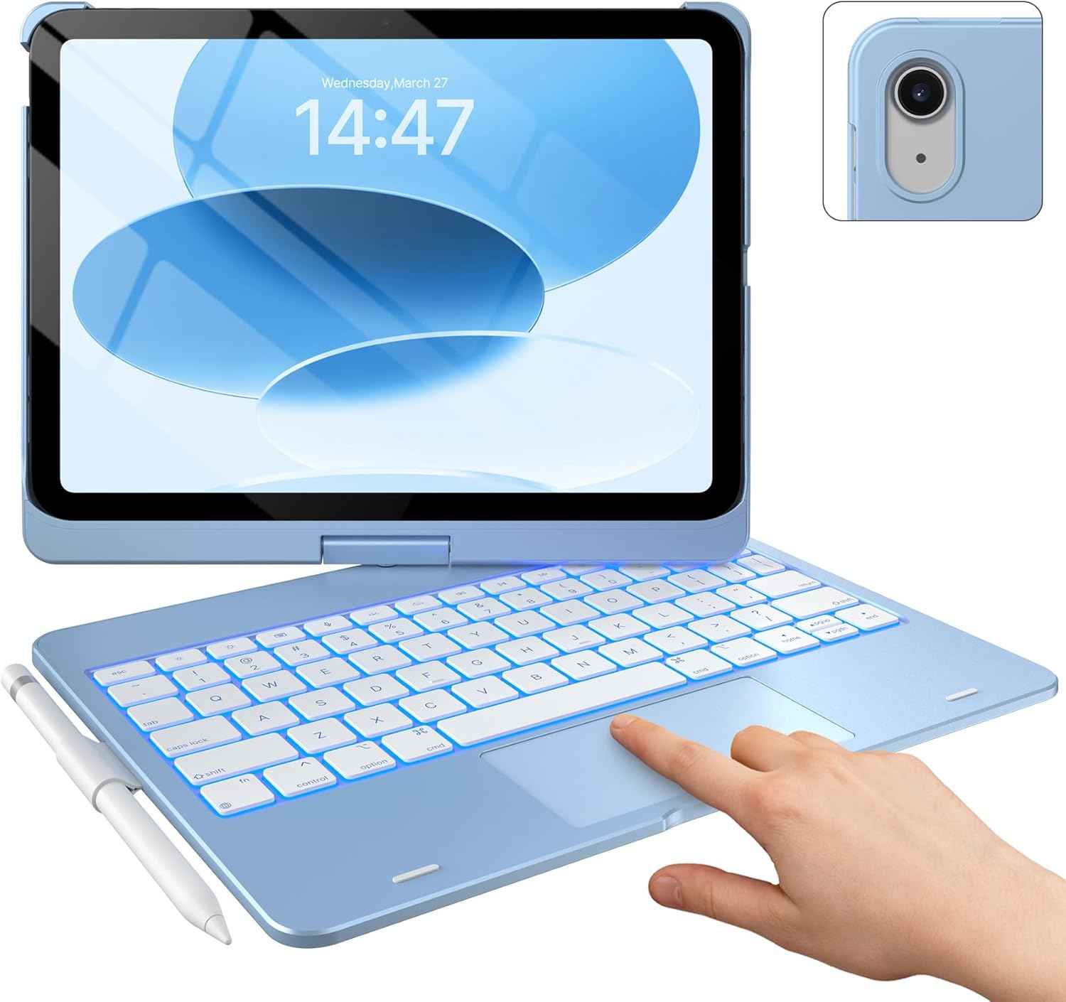 Touch gaming keyboard for computer setup
