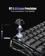 GRAVASTAR V60 60% HALL EFFECT MAGNETIC SWITCH GAMING KEYBOARD