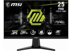 MSI MAG 256F 25-inch 1920 x 1080 (FHD) Computer Monitor, 180Hz, 1ms, Adaptive-Synch, HDMI, DisplayPort, VESA Mountable, Tilt, Height Adjustable, Black - 3 Years Warranty
