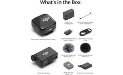 DJI Mic Mini (2 TX + 1 RX + Charging Case) Wireless Lavalier Microphone, Ultralight, Noise Cancelling, Up to 48-Hour Battery Life Bundle with 2 x Deco Gear Lapel Microphone and 5" EVA Case