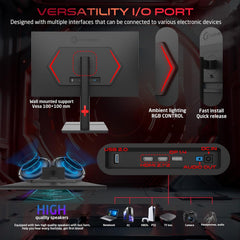 GAMEON GOML27QHD240IPS HDMI to HDMI PC case for desktop computer builds and component installation