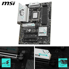Micro Center AMD Ryzen 7 7700X CPU Processor with MSI B850 Gaming Plus WiFi Motherboard (ATX, AM5, DDR5, PCIe 5.0, M.2 Gen5, Wi-Fi 7, 5G LAN)