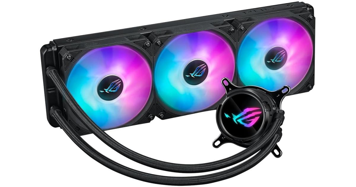 ASUS ROG Strix LC III 360 (Non LCD) ARGB All-In-One 360mm Liquid CPU Cooler, Asetek Gen7 V2 pump, w/ 3x120mm ARGB Fans