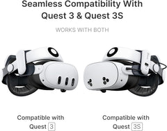 S3 Pro Battery Strap Accessories,Head Air Cooling System and 10000mah Hot-swappable Battery Pack,Compatible with Meta Quest 3/Quest 3S