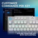 Logitech G915 X LIGHTSPEED TKL Tactile Wireless Gaming Keyboard – Tactile GL Low‑Profile Switches, Tri‑Mode Connectivity, KEYCONTROL Customization, LIGHTSYNC RGB, Aluminum Alloy Build, White