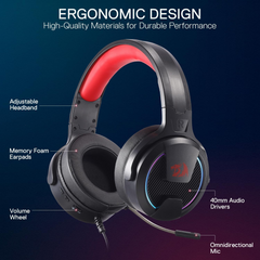 Redragon H315-RGB REBELLION Gaming Headset Wired Gaming Headset USB - Black