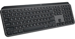 Logitech MX KEYS S Full Size Wireless Bluetooth Illuminated Backlighting Low Profile Keyboard, USB-C Rechargeable Li-Po (1500 mAh) - Multi Bluetooth Devices For Win, Mac, Linux, iPadOS - Graphite (عربي)