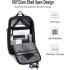 Arctic hunter Arctic Hunter 17-inch Laptop Daypack Durable Polyester Backpack with Built In USB/Headphone Port Computer Bag for Men Women, (Solid Black)