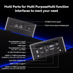 Intel NUC 13 Pro，For ASUS NUC13ANHi5 Pro Arena Canyon Mini PC, 13th Core i5-1340p, 16GB RAM & 512GB SSD, Win 11 Pro, Support 4K Quad Display, WiFi 6, VESA/Home/Business Mini Desktop Computer(NUC13ANH)