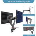 NB North Bayou G35 - Dual Monitor Arm Holder, Full Motion Gas Spring Mount, Fits 22″-32″ Monitors, 26.4 lbs Load per Arm, Ergonomic Height Adjustment Stand