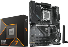 AMD Ryzen 7 9700X CPU Processor with GIGABYTE B850 Gaming WIFI6 Motherboard (ATX, DDR5, 3X M.2, PCIe 5.0, USB-C, WIFI6)
