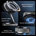 NEW Mobile Phone Stand Vacuum Suction Magnetic Bracket K007 - Full Range & Multi Angle Adjustment Aluminium Alloy 180° Foldable Magnetic Phone Holder