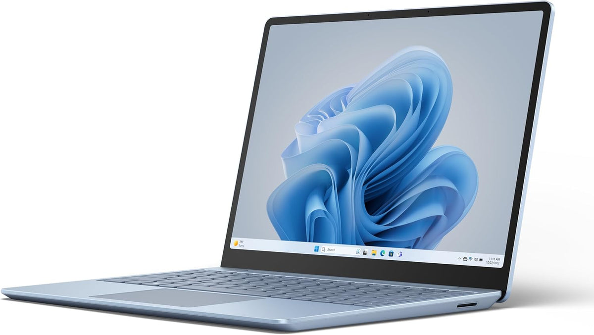 Surface Laptop Go 3 (2023) - 12.4" Touchscreen, Thin & Lightweight, Intel Core i5, 8GB RAM, 256GB SSD SSD, with Windows 11, Ice Blue Color Microsoft Copilot