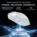 Machenike 8KHz Wireless Gaming Mouse with RGB Charging Dock, 26,000 DPI, PAW3395 Sensor, RGB Backlit, 6 Programmable Buttons, Long Battery Life, Gaming Mouse Compatible with PC & Mac, Wired / 2.4G / Bluetooth - White