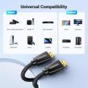 UGREEN HDMI Cable 4K Braided High Speed HDMI Cord 18Gbps with Ethernet Support 4K 60HZ Compatible with UHD TV Monitor Computer Xbox 360 PS5 PS4 Blu-ray and More, 15m
