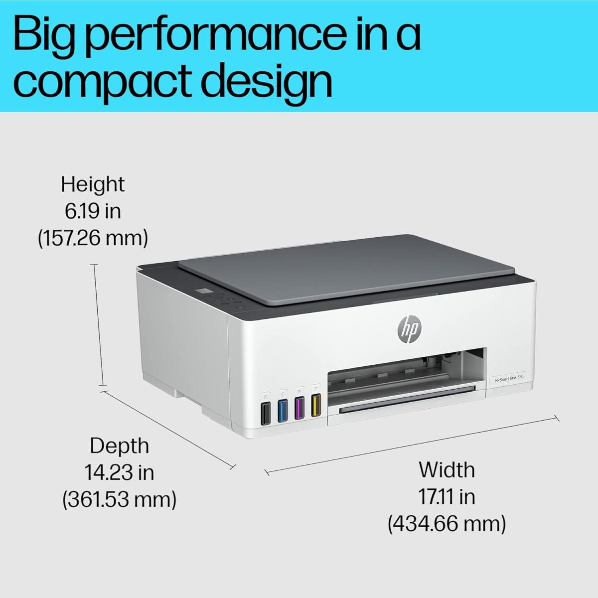 HP Tank 580 wireless Bluetooth Wi - Fi printer for office printing