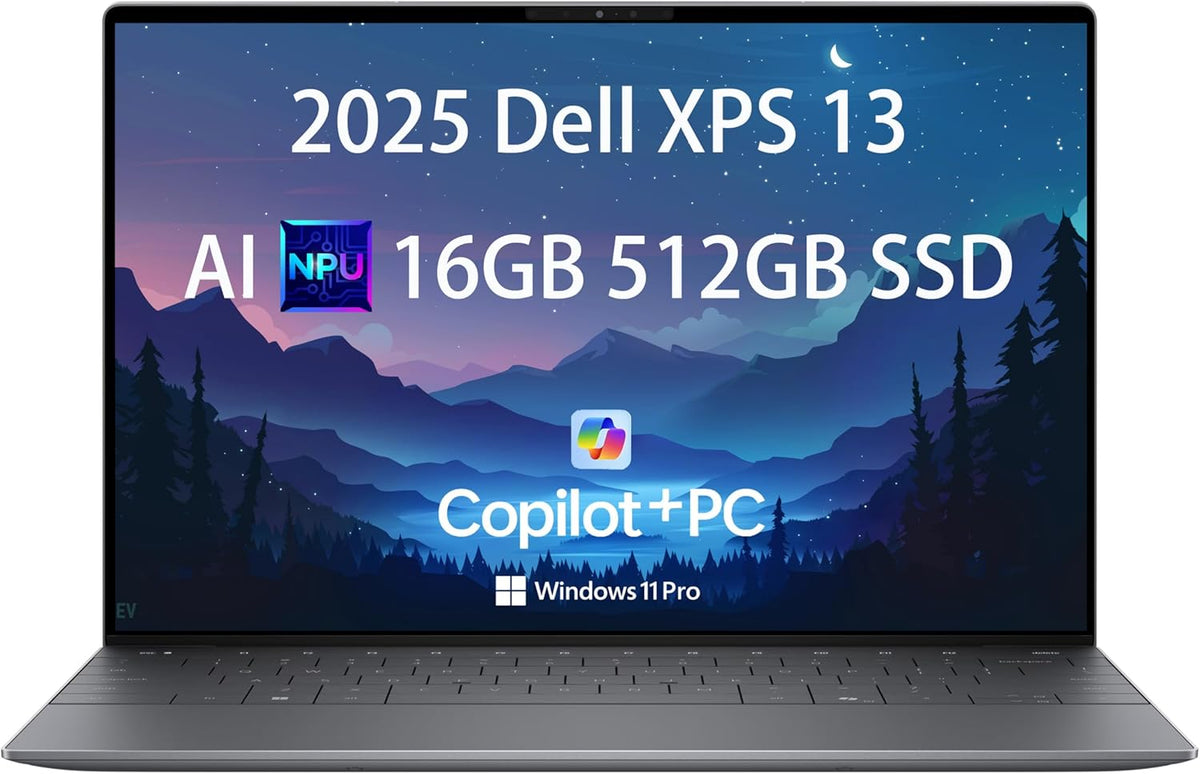 Dell XPS 13 9345 Laptop, Copilot+ AI PC (13.4" FHD+ 120Hz, Qualcomm Snapdragon X Elite, 16GB DDR5, 512GB SSD, 12-Core (> Intel i7-1355U)), Thin & Light, 27-Hr Battery, IR Webcam, Wi-Fi 7, Win 11 Home