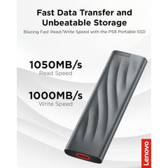 Lenovo Upto 1050 USB 3.2 solid state drive for data storage