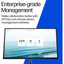 HP Poly Studio V12 USB Video Bar – 20MP 4K UltraHD Camera, 120° FOV, AI DirectorAI, Beamforming Microphones, USB‑C Connectivity, Poly Lens Remote Management