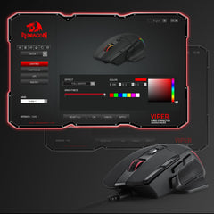 Redragon M925 Wired Gaming Mouse, 24,000 Max DPI Optical Gaming Mouse with 10 Programmable Buttons, Ergonomic Natural Grip Build, Software Supports DIY...