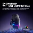 Logitech G502 X Plus Wireless Gaming Mouse, Lightspeed Wireless Connectivity, 8 Zone RGB Lighting, HERO 25K Sensor, 25600dpi Resolution, 40G2 Acceleration, USB-C, 120H Battery Life, Black