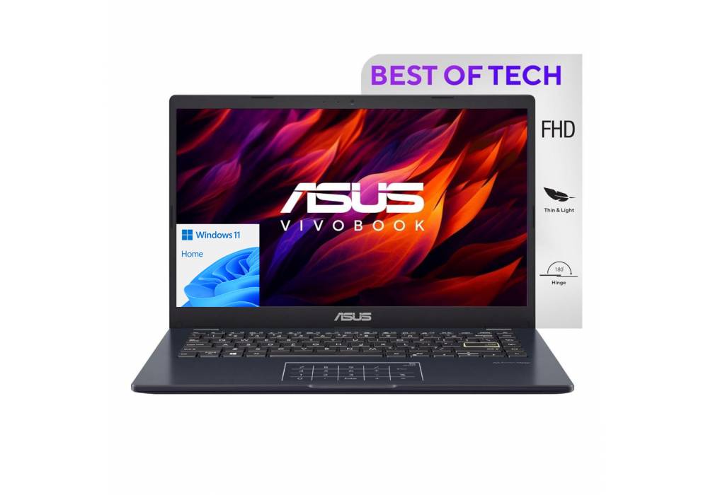 Laptop ASUS Vivobook Go 14 Wight-less Intel® Celeron® N4500 Processor 8GB DDR4 256GB M.2 NVMe 14.0-inch FHD - Star Black