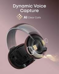 Soundcore AeroClip Open-Ear Clip-On Wireless Earbuds – Pink