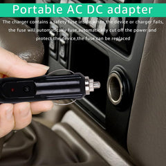 12V/24V XT60 Car Charging Cable Replacement for Ecoflow Delta/River Bluetti EB55 Anker 757/767 Portable Power Station and Solar Generators (with 2 x Fuse)