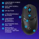 Logitech G309 Lightspeed Wireless Gaming Mouse, Lightweight, LIGHTFORCE Hybrid Switches, Hero 25K Sensor, 86g & 300+ hr Battery Life with AA Battery, 6 Programmable Buttons, PC & Mac - Black