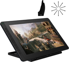 2021 HUION KAMVAS 16 Graphics Drawing Tablet and10 Pack Replacement Nibs PN05A and Huion Artist Glove