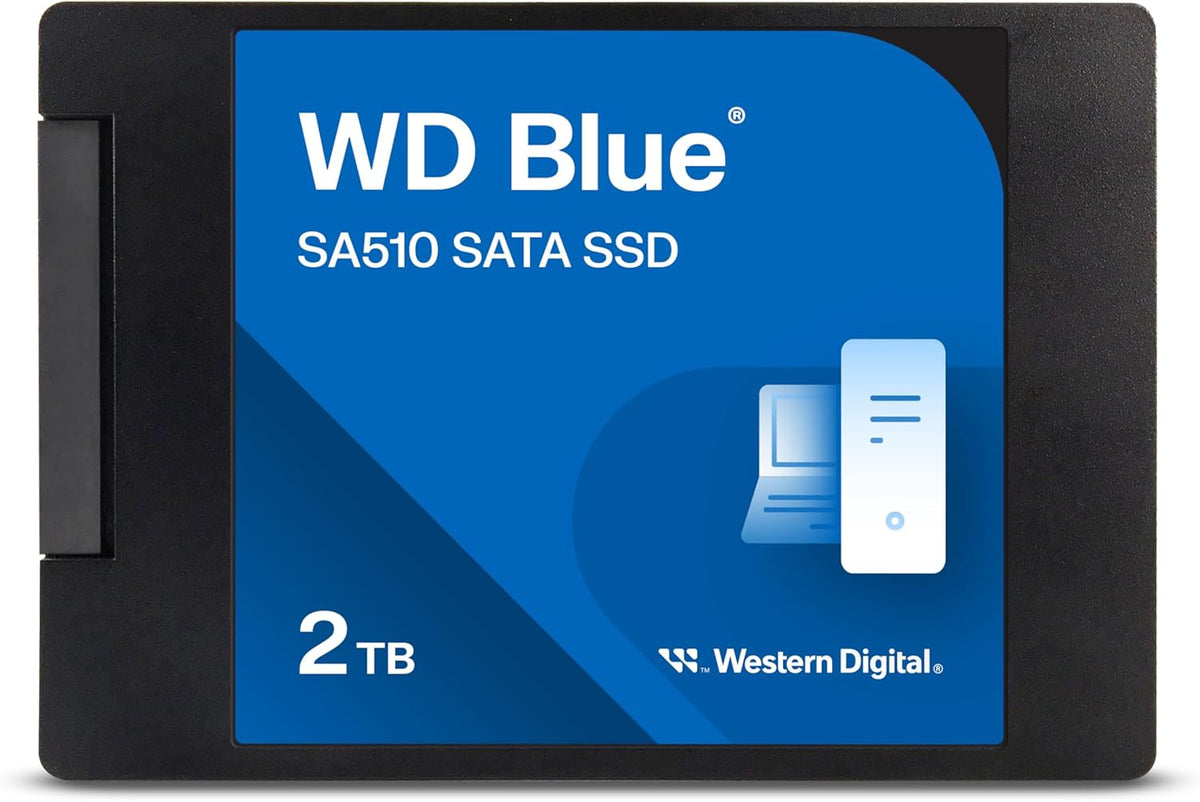 2TB WD Blue SA510 SATA Internal Solid State Drive SSD - SATA III 6 Gb/s, 2.5"/7mm, Up to 560 MB/s - WDS200T3B0A