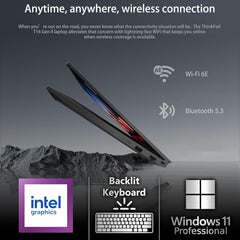 Lenovo ThinkPad T16 Gen 4 16” WUXGA IPS Display, Intel Ultra 5-225U (Beats i7-1355U), 32GB DDR5, 1TB NVMe, Webcam, WiFi 6E + BT, RJ-45, Backlit KB, FP Reader, W11P, Business Laptop