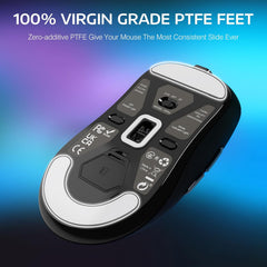 ATTACK SHARK X3PRO 4K/8K Lightweight Wireless Gaming Mouse with Tri-Mode(Wired/2.4GHz/BT),PAW3395 Optical Sensor,26K DPI,Kailh GM8.0 Switch,Long Battery,7 Buttons for PC/Laptop/Win/Mac(Black)