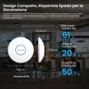 Tenda i27 – AX3000 Wi‑Fi 6 Ceiling Access Point, 3000Mbps Dual‑Band, 160MHz Bandwidth, MU‑MIMO & OFDMA, 254 Clients, 400m² Coverage, WPA3 Security, PoE 802.3at