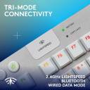 Logitech G915 X LIGHTSPEED TKL Tactile Wireless Gaming Keyboard – Tactile GL Low‑Profile Switches, Tri‑Mode Connectivity, KEYCONTROL Customization, LIGHTSYNC RGB, Aluminum Alloy Build, White