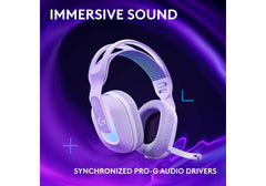 Logitech G522 LIGHTSPEED Wireless Gaming Headset, Lightsync RGB, Full Bandwidth Mic, Advanced Synchronized Audio, Tri-Connectivity with LightSpeed, Bluetooth 5.3, White