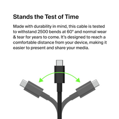 Belkin CONNECT USB-C TO HDMI 2.1 Cable, Supports resolutions up to 8K 60Hz and HDR10+, Supports HBR3, DSC,HDCP 2.2 for iTunes/Netflix