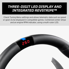 FANATEC Sim Racing CSL Steering Wheel P1 V2 (QR2 LITE) – Rubberised Grip, RevStripe, LED Display, Metal Shifter Paddles, QR2 LITE Wheel-Side Preinstalled – PC