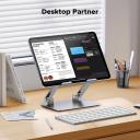 UGREEN Tablet Stand Holder for Desk Dual Rod Support Aluminum Tablet Holder Adjustable Multi-Angle Home Office Accessories Compatible