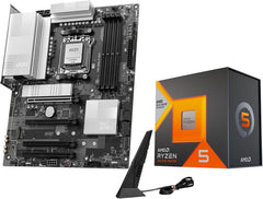 Micro Center AMD Ryzen 5 7600X3D CPU Processor with MSI PRO B850-P WiFi Motherboard (ATX, AM5, DDR5, PCIe 5.0, M.2 Gen5, Wi-Fi 7)