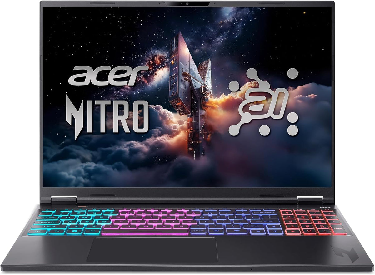 Nitro 16S AI Copilot+ PC Gaming Laptop | AMD Ryzen AI 9 365 Processor | NVIDIA GeForce RTX 5070 Ti Laptop GPU | 16" WQXGA IPS 180Hz Display | 32GB DDR5 | 2TB Gen 4 SSD | Wi-Fi 6E | AN16S-61-R5K4