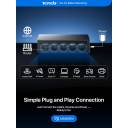Tenda SG105M – 5‑Port Gigabit Ethernet Switch, 10Gbps Capacity, 7.44Mpps Forwarding, Plug‑and‑Play, Mini Plastic Design, Desktop/Wall Mount