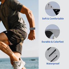 3 Pack Silicone SportFlex Bands Compatible with WHOOP 5.0/MG Band for Men Women - Soft, Breathable & Comfortable, Adjustable Waterproof Replacement Wristbands Straps- Not Compatible with Gen 4