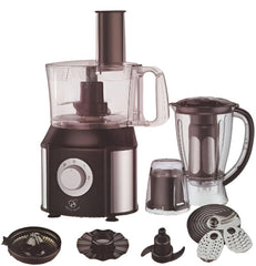 Stork Food Processor 6 In 1 Function, 550Watts, Black - FP-ST220