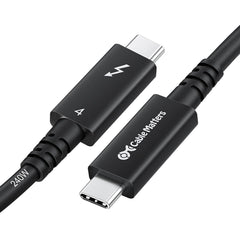 Cable Matters [Intel Certified] 40Gbps Active Thunderbolt 4 Cable 6.6 ft with 240W Charging and 8K Video, Black - Fully Compatible with USB C/USB-C, USB4, and Thunderbolt 3