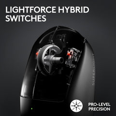 Logitech PRO X Superlight 2 Wireless Gaming Mouse, Black | Ultra-Lightweight, Hero 2 Sensor, 44k DPI, 5 Programmable Buttons, Lightspeed Wireless, PC/Mac | with Signature Series Charging Dock