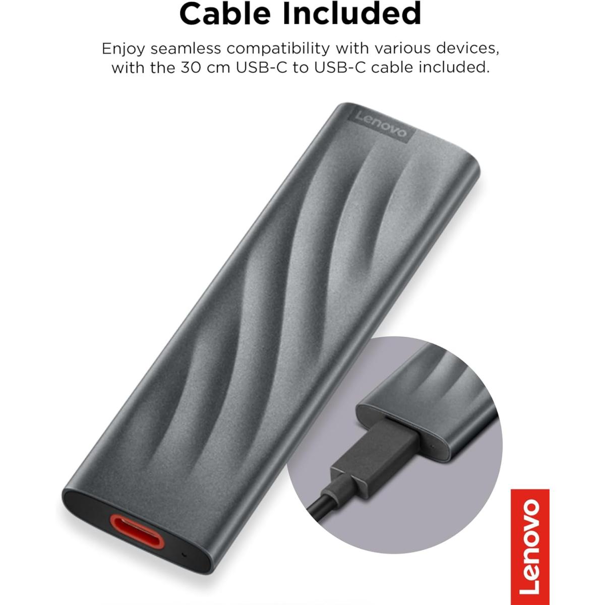 Lenovo Upto 1050 USB 3.2 solid state drive for data storage