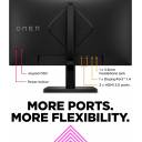HP OMEN 24 Gaming Monitor, 23.8 Inch, 1920 x 1080 (FHD), IPS, Flat, 165Hz, 1ms, 300 nits, 99% sRGB, 1000:1, FreeSync Premium, DisplayPort and 2x HDMI 2.0, Eyesafe certified, Black - 780D9AS