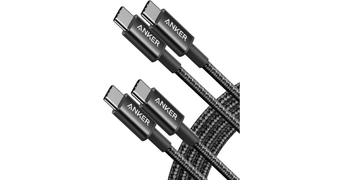 Anker USB C to USB C Cable, Type-C 60W Fast Charging Cable (1.8m) for iPhone 17 Series, iPad mini 6 and More (Black)